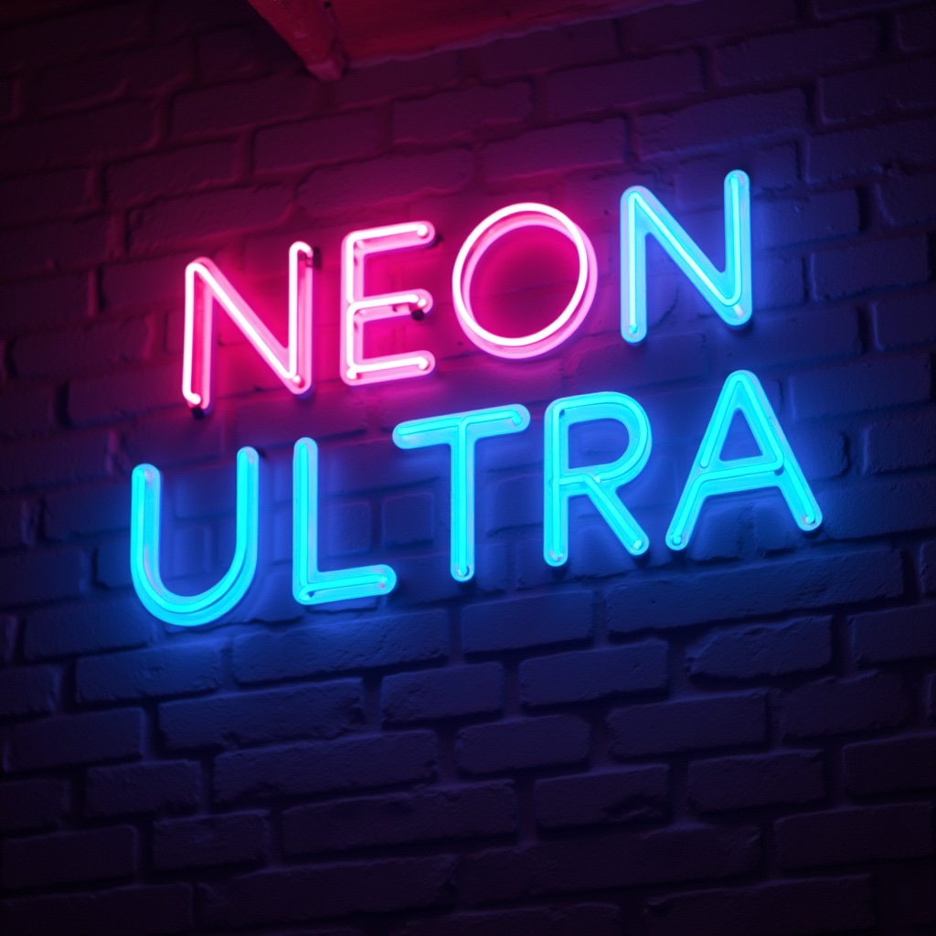 Leuchtendes Neon Ultra Schild